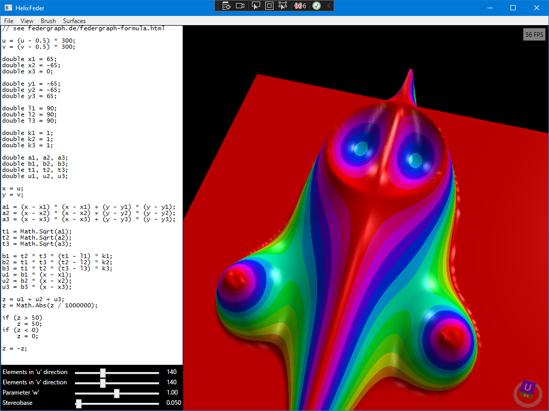 Federgraph image created with HelixToolkit package and Visual Studio C#